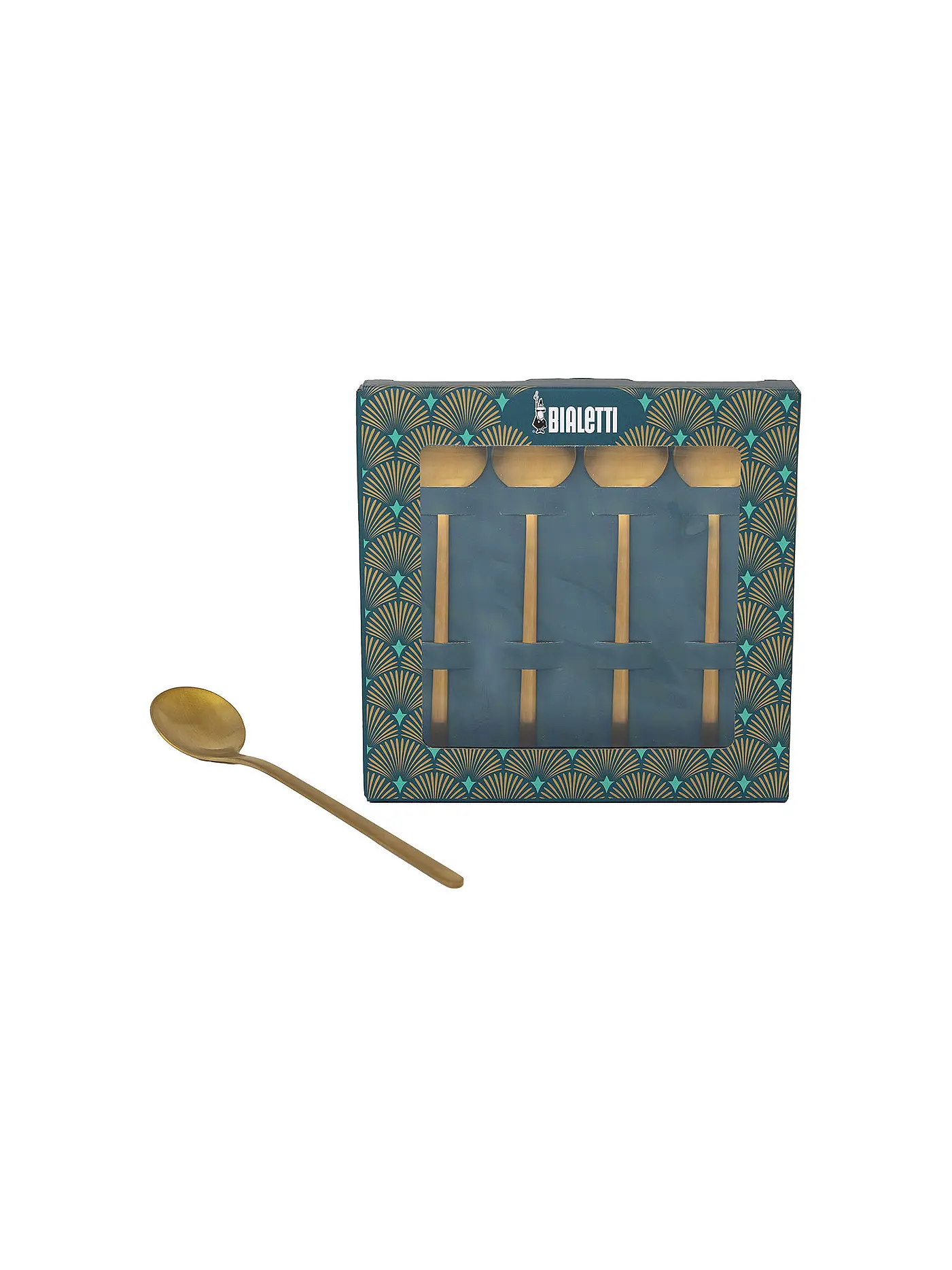 BIALETTI | Kaffeelöffel 4-er Set DECO GLAMOUR Gold | 